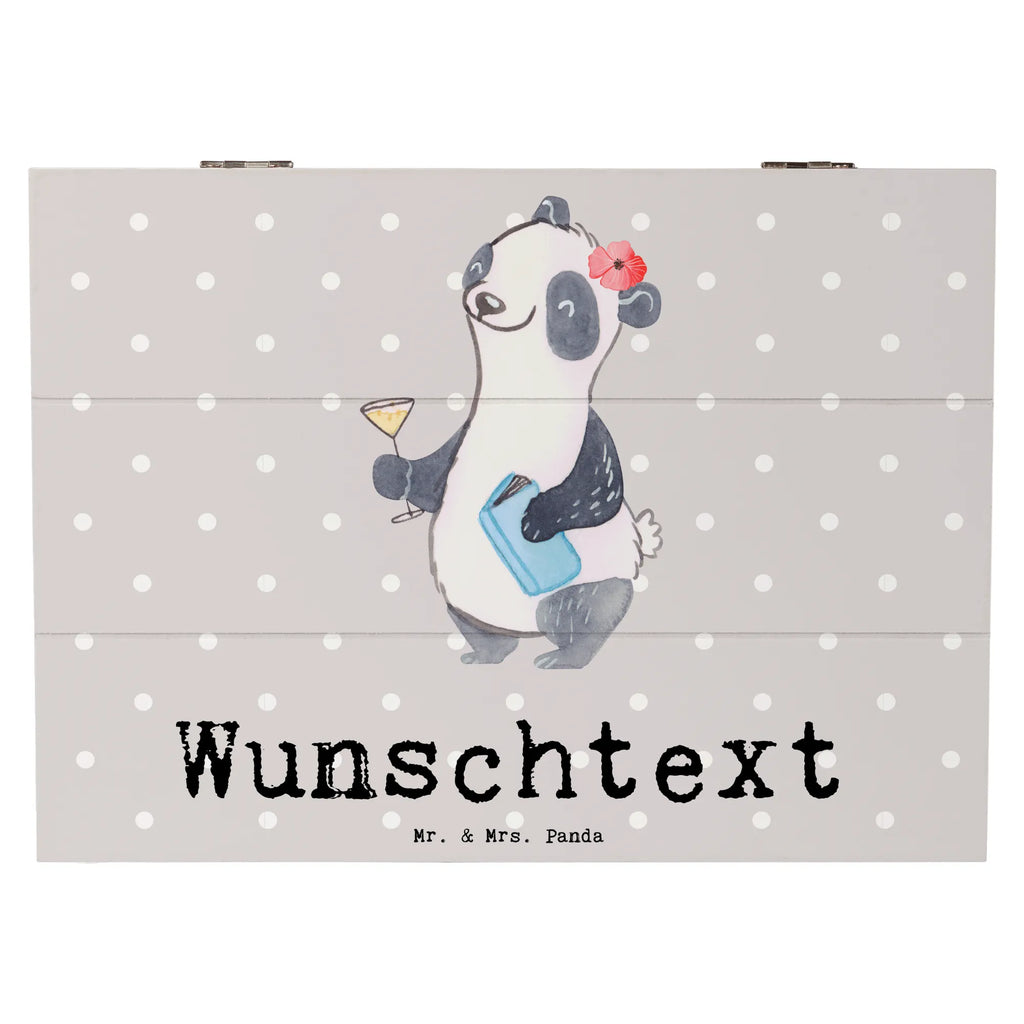 Personalizowane drewniane pudełko Panda Najlepsza sąsiadka na świecie dla, Dziękuję, Prezent, Wręczyć, Urodziny, Prezent urodzinowy, Pomysł na prezent, Podziękować, Upominek, Sprawić radość, Tip na prezent