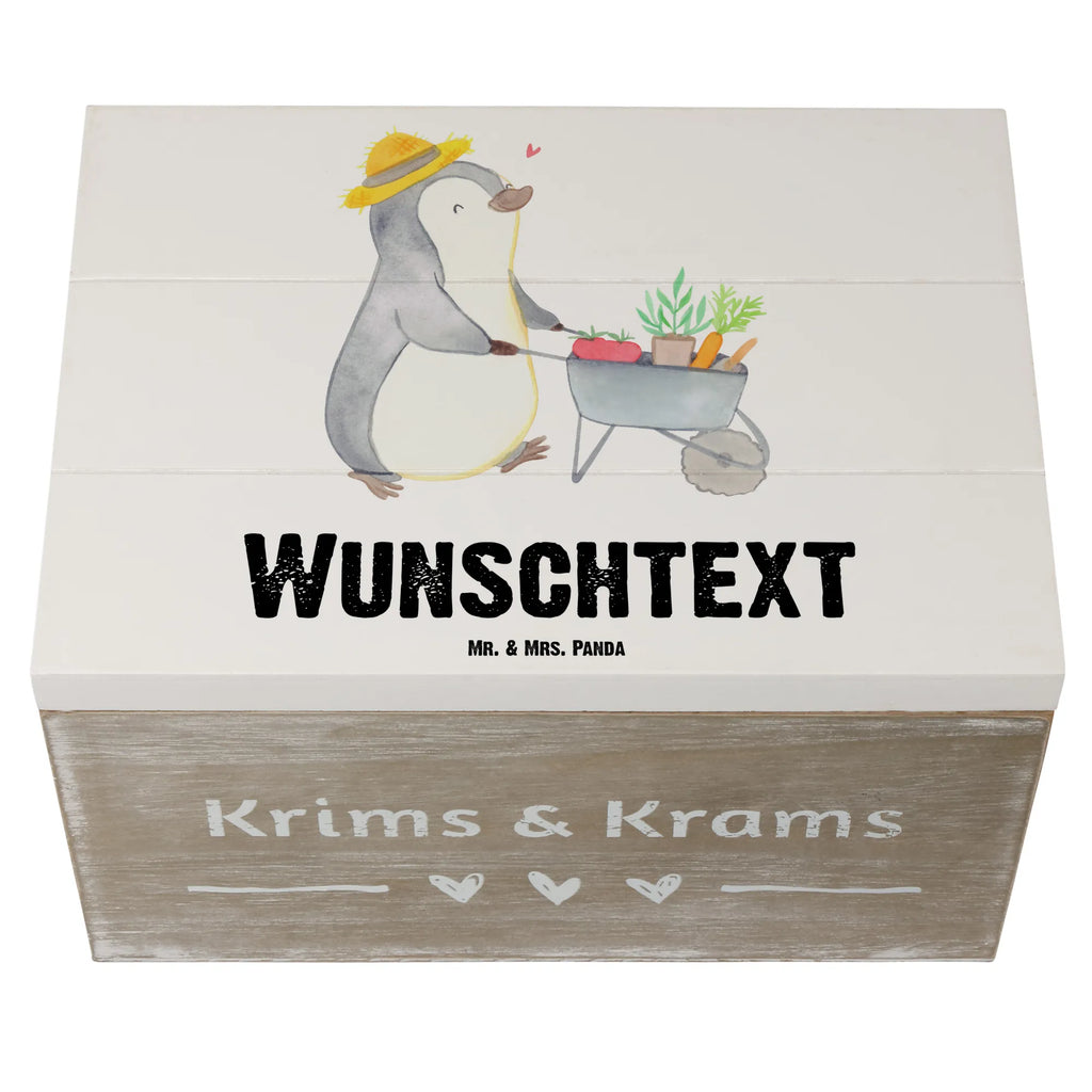 Personalisierte Holzkiste Pinguin Gartenarbeit Dekokiste mit Namen, Truhe Personalisiert, Kiste mit Namen, Truhe mit Namen, GEschenkdose Personalisiert, Geschenkbox Personalisiert, Holzkiste mit Namen, Erinnerungsbox mit Namen, Holzkiste Personalisiert, Schatulle Personalisiert, Aufbewahrungsbox mit Namen, Schatulle mit Namen, Erinnerungsbox Personalisiert, mit Namen, Dekokiste Personalisiert, Aufbewahrungsbox Personalisiert, Erinnerungskiste Personalisiert, Schatzkiste Personalisiert, Kiste Personalisiert, Schatzkiste mit Namen, Geschenk, Schenken, Sport, Sportart, Hobby, Danke, Dankeschön, Auszeichnung, Gewinn, Sportler, Gartenarbeit, Gärtnern, Gartenpflege, Urban Gardening