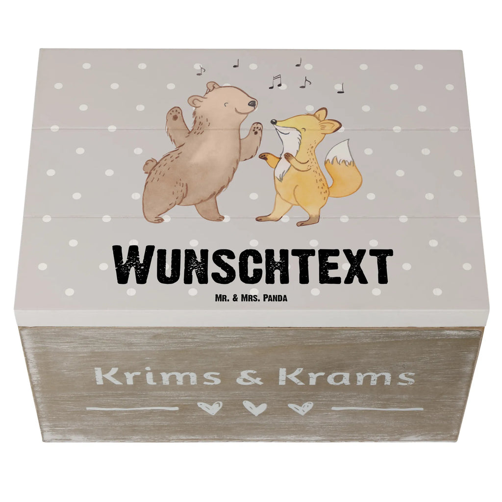 Personalised wooden chest Bear &amp; Fox disco Kiste Personalisiert, Schatzkiste mit Namen, Holzkiste Personalisiert, Geschenkbox Personalisiert, Schatzkiste Personalisiert, Dekokiste mit Namen, Truhe mit Namen, Schatulle Personalisiert, Schatulle mit Namen, GEschenkdose Personalisiert, Holzkiste mit Namen, Erinnerungsbox Personalisiert, Dekokiste Personalisiert, Aufbewahrungsbox mit Namen, Aufbewahrungsbox Personalisiert, Kiste mit Namen, Truhe Personalisiert, mit Namen, Erinnerungsbox mit Namen, Erinnerungskiste Personalisiert, Geschenk, Schenken, Sport, Sportart, Hobby, Danke, Dankeschön, Auszeichnung, Gewinn, Sportler, Tanzstimmung, Nachtclub, Feiern, Clubbing, Tanzen, Clubs, Disco