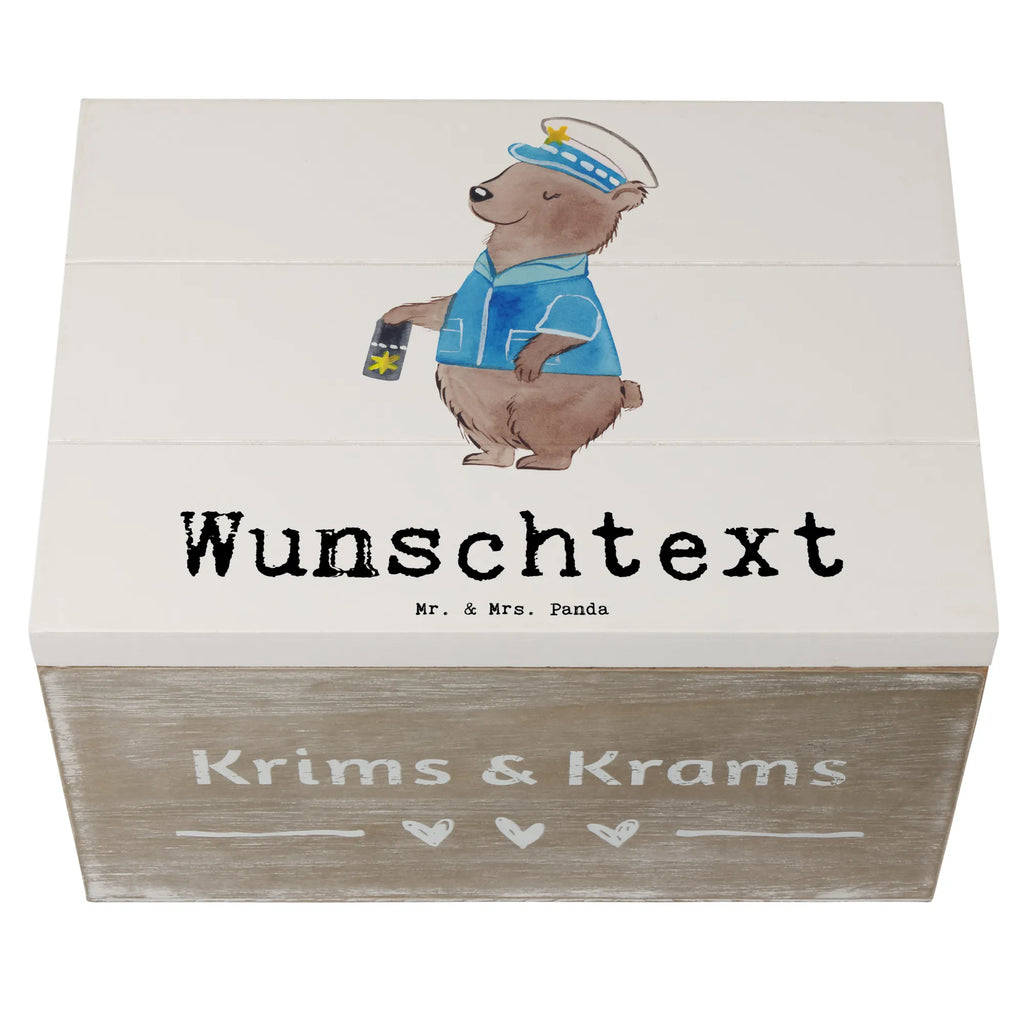 Personalizowane drewniane pudełko Policjantka Serce Zawód, Wykształcenie, Jubileusz, Pożegnanie, Emerytura, Kolega, Koleżanka, Prezent, Dawać, Pracownik, Współpracownik, Firma, Dziękuję, Dziękuję bardzo