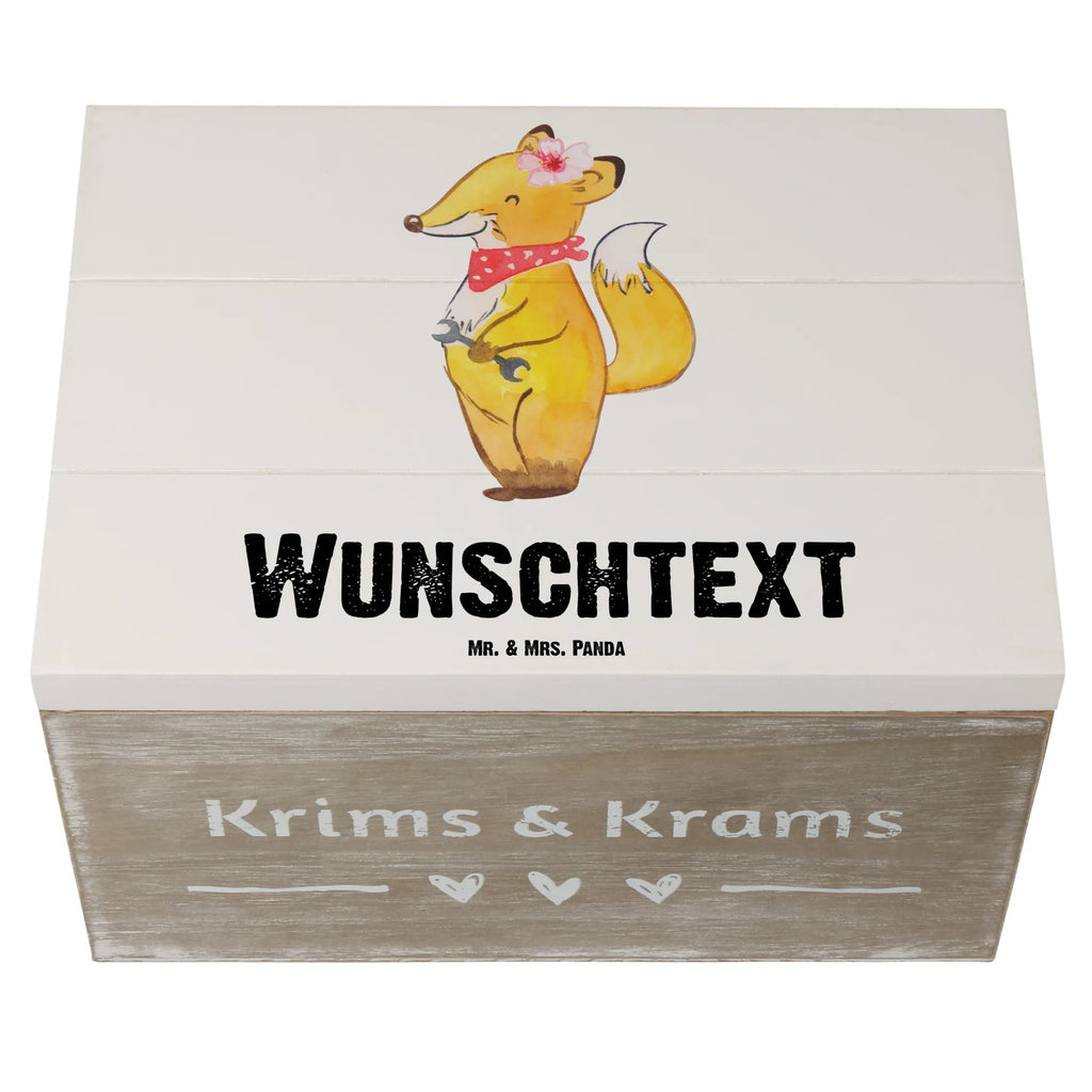 Personalizowane drewniane pudełko Mechatronik pojazdów samochodowych serce Zawód, Wykształcenie, Jubileusz, Pożegnanie, Emerytura, Kolega, Koleżanka, Prezent, Dawać, Pracownik, Współpracownik, Firma, Dziękuję, Dziękuję bardzo