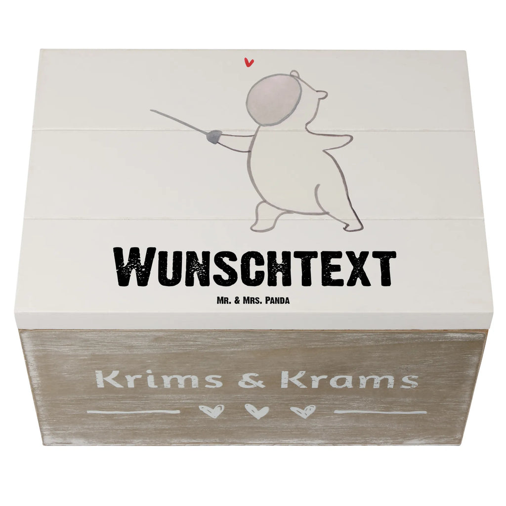 Personalisierte Holzkiste Panda Fechten Schatzkiste Personalisiert, Truhe Personalisiert, Schatulle Personalisiert, Truhe mit Namen, Aufbewahrungsbox mit Namen, Dekokiste mit Namen, Kiste Personalisiert, Dekokiste Personalisiert, Schatulle mit Namen, GEschenkdose Personalisiert, Holzkiste mit Namen, Kiste mit Namen, Erinnerungsbox Personalisiert, Erinnerungsbox mit Namen, Schatzkiste mit Namen, Geschenkbox Personalisiert, Holzkiste Personalisiert, Erinnerungskiste Personalisiert, mit Namen, Aufbewahrungsbox Personalisiert, Geschenk, Schenken, Sport, Sportart, Hobby, Danke, Dankeschön, Auszeichnung, Gewinn, Sportler, Fechten, Fecht Verein, Fechter Bund, Fecht Club