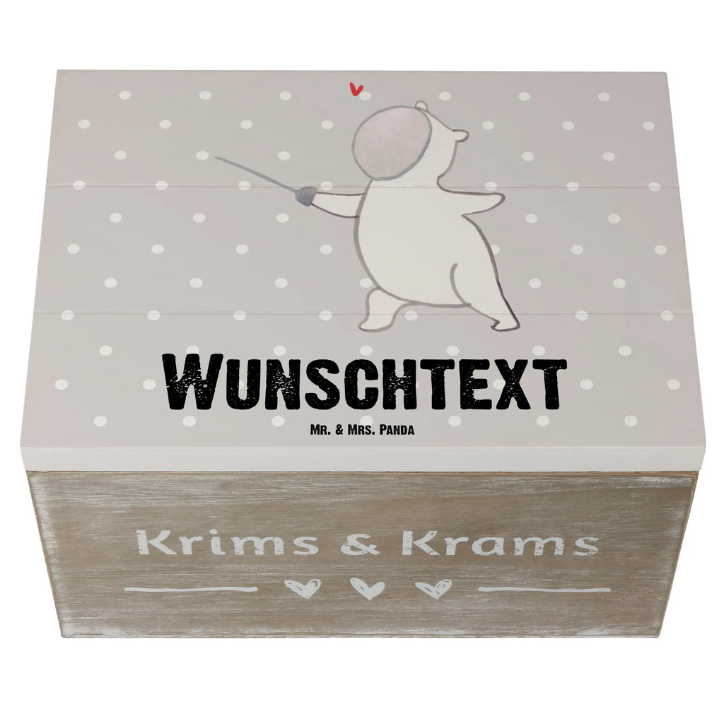 Personalisierte Holzkiste Panda Fechten Schatzkiste Personalisiert, Truhe Personalisiert, Schatulle Personalisiert, Truhe mit Namen, Aufbewahrungsbox mit Namen, Dekokiste mit Namen, Kiste Personalisiert, Dekokiste Personalisiert, Schatulle mit Namen, GEschenkdose Personalisiert, Holzkiste mit Namen, Kiste mit Namen, Erinnerungsbox Personalisiert, Erinnerungsbox mit Namen, Schatzkiste mit Namen, Geschenkbox Personalisiert, Holzkiste Personalisiert, Erinnerungskiste Personalisiert, mit Namen, Aufbewahrungsbox Personalisiert, Geschenk, Schenken, Sport, Sportart, Hobby, Danke, Dankeschön, Auszeichnung, Gewinn, Sportler, Fechten, Fecht Verein, Fechter Bund, Fecht Club