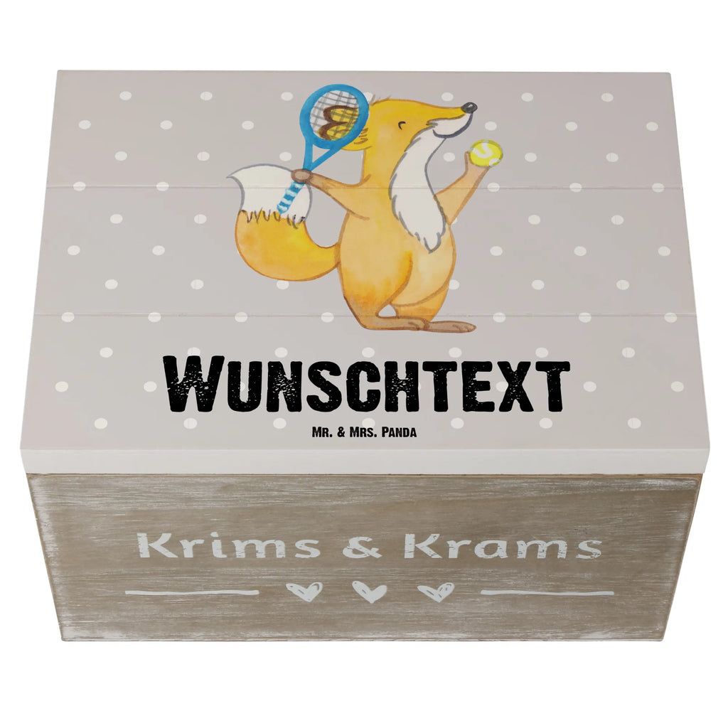 Personalised wooden chest Fox play tennis Geschenkbox Personalisiert, Schatzkiste mit Namen, Erinnerungsbox mit Namen, Holzkiste mit Namen, Holzkiste Personalisiert, Schatulle mit Namen, Erinnerungskiste Personalisiert, Dekokiste Personalisiert, Truhe mit Namen, Schatzkiste Personalisiert, Truhe Personalisiert, Erinnerungsbox Personalisiert, GEschenkdose Personalisiert, Kiste Personalisiert, Schatulle Personalisiert, Aufbewahrungsbox mit Namen, mit Namen, Dekokiste mit Namen, Kiste mit Namen, Aufbewahrungsbox Personalisiert, Geschenk, Schenken, Sport, Sportart, Hobby, Danke, Dankeschön, Auszeichnung, Gewinn, Sportler, Tennisclub, Tennisverein, Tennis Turnier, Ballsportart, Tennis spielen