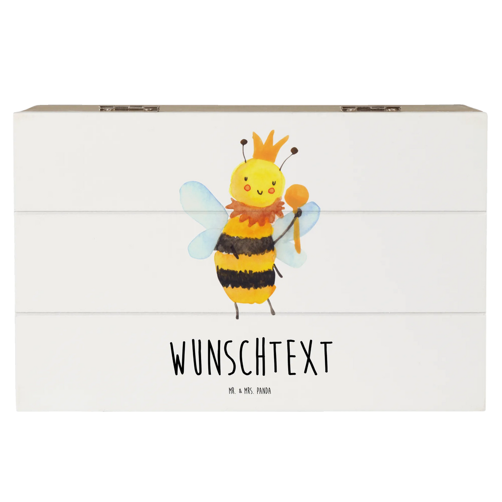 Personalised wooden chest bee king Bee, wasp, bumblebee
