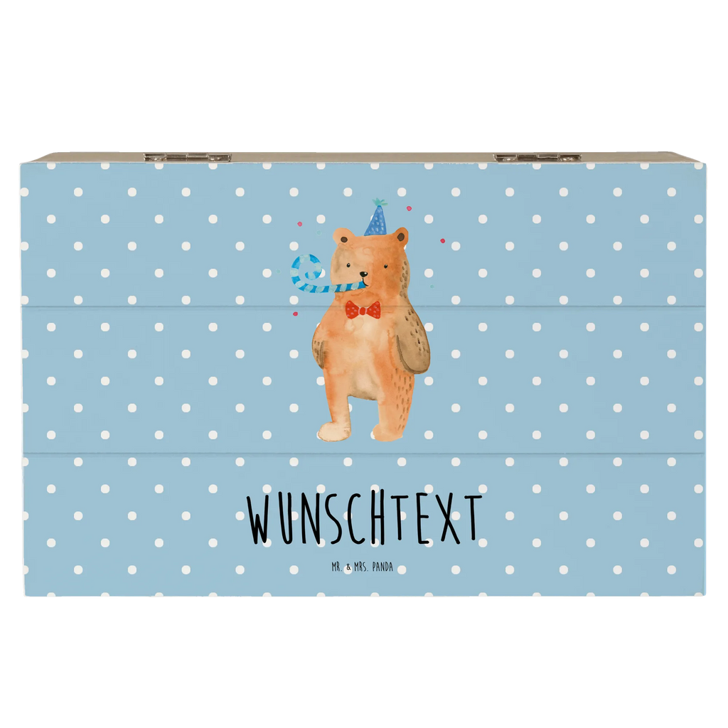 Personalizowane drewniane pudełko Niedźwiedź urodziny Niedźwiedź, Miś, Pluszowy miś