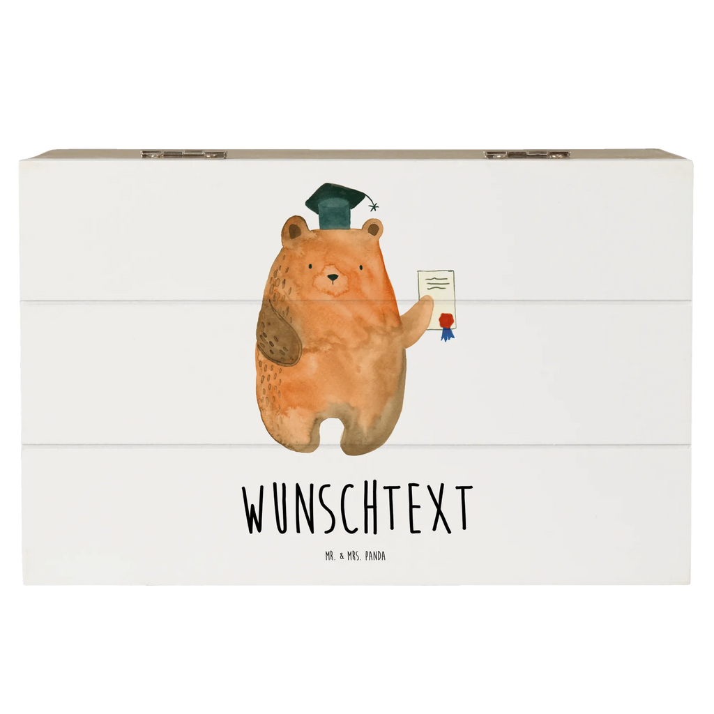 Personalizowane drewniane pudełko Niedźwiedź Egzamin Niedźwiedź, Miś, Pluszowy miś