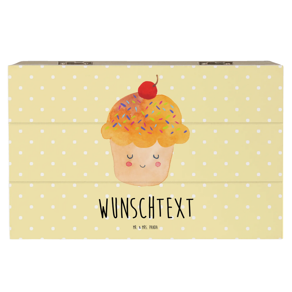 Personalizowane drewniane pudełko Babeczka Motywy zwierzęce, dobra energia, zabawne powiedzonka, zwierzęta