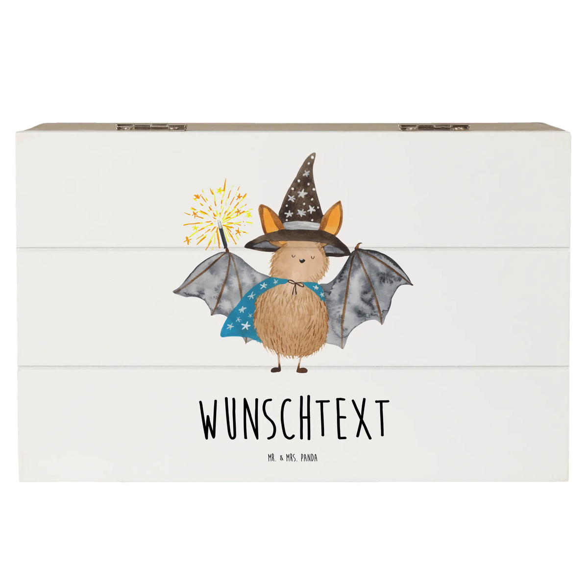 Personalised wooden chest bat wizard card, gift ideas, gifts, small animals, cute, cute animal motives, hand drawn, funny sayings, good mood, special gifts, animal lover, magicians, women, get in, Bats, sorcerers