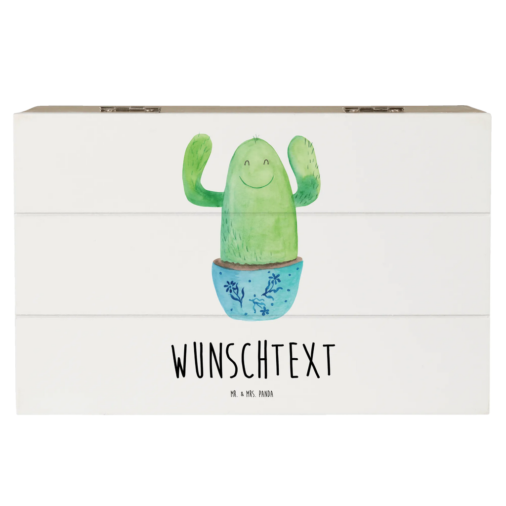 Personalizowane drewniane pudełko kaktus Szczęśliwy Kaktus, Kaktusy