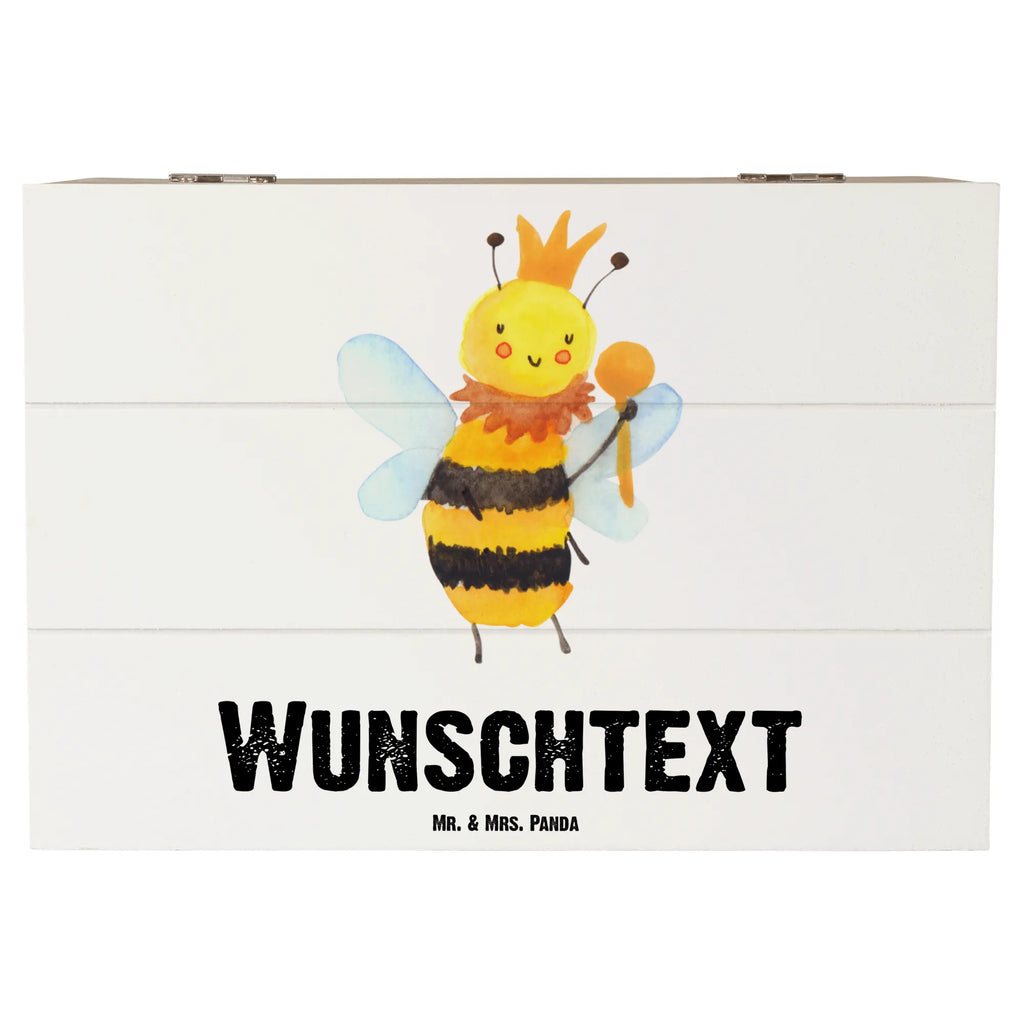 Personalised wooden chest bee king Bee, wasp, bumblebee