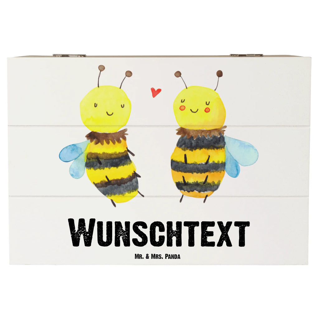 Personalised wooden chest bee In love Bee, wasp, bumblebee