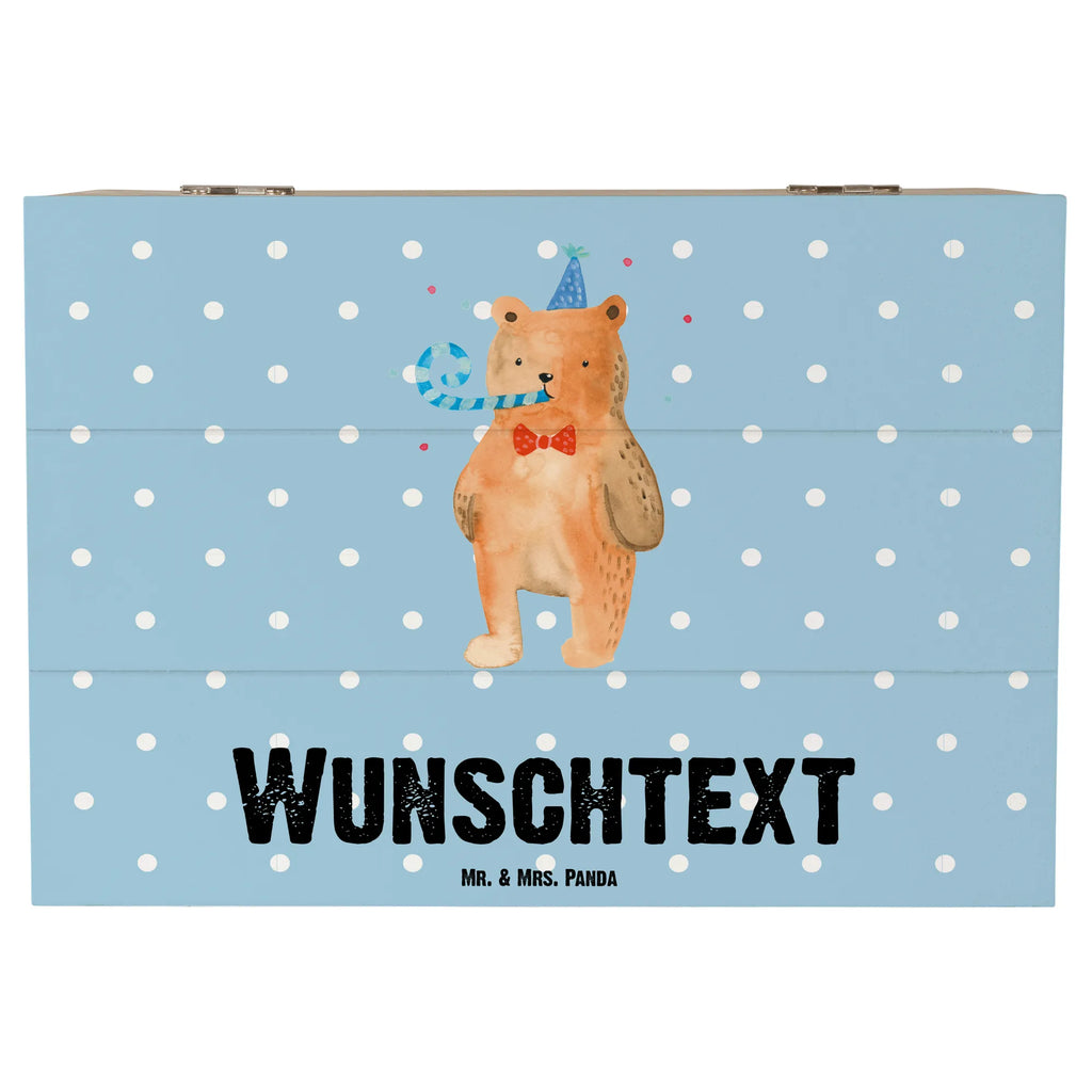 Personalizowane drewniane pudełko Niedźwiedź urodziny Niedźwiedź, Miś, Pluszowy miś