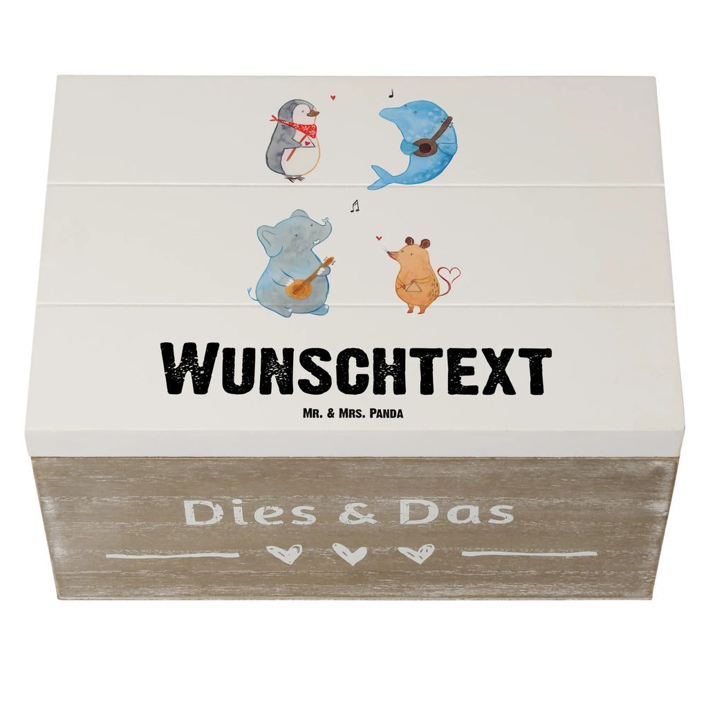 Personalisierte Holzkiste Big Band GEschenkdose Personalisiert, Dekokiste mit Namen, Kiste Personalisiert, mit Namen, Holzkiste Personalisiert, Aufbewahrungsbox mit Namen, Schatzkiste Personalisiert, Dekokiste Personalisiert, Truhe mit Namen, Geschenkbox Personalisiert, Schatulle mit Namen, Holzkiste mit Namen, Schatzkiste mit Namen, Kiste mit Namen, Truhe Personalisiert, Erinnerungsbox mit Namen, Erinnerungskiste Personalisiert, Erinnerungsbox Personalisiert, Aufbewahrungsbox Personalisiert, Schatulle Personalisiert, Lustige Sprüche, Tiere, Tiermotive, Gute Laune, Musikanten, Maus, Band, Gitarre, Triangel, Hund, Delfin, Elefant, Pinguin, Musik