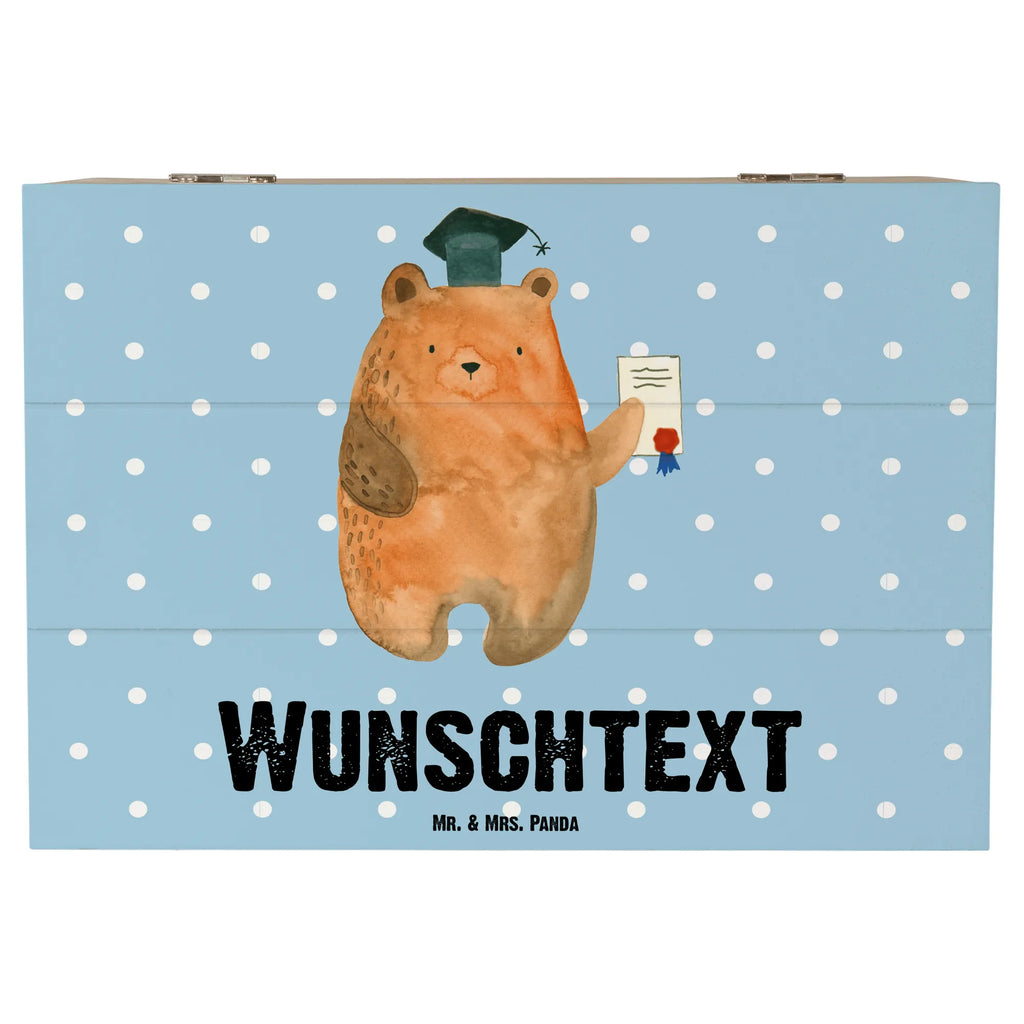 Personalizowane drewniane pudełko Niedźwiedź Egzamin Niedźwiedź, Miś, Pluszowy miś