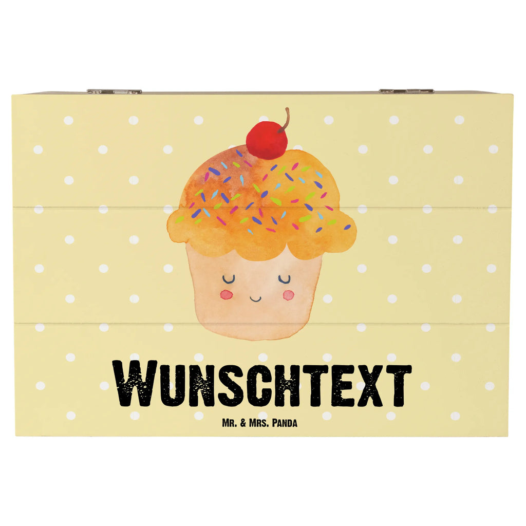 Personalizowane drewniane pudełko Babeczka Motywy zwierzęce, dobra energia, zabawne powiedzonka, zwierzęta