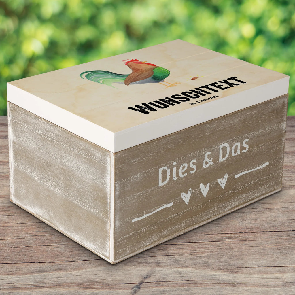 Personalised wooden chest Faucet grain farm, farm animals, animals, eggs, nature, corn, cock, hen