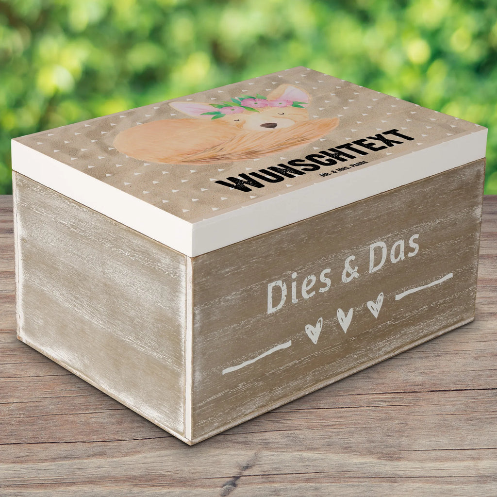 Personalizowane drewniane pudełko lis pustynny kwiaty mit Namen, Dekokiste Personalisiert, Truhe mit Namen, Holzkiste mit Namen, Aufbewahrungsbox mit Namen, Erinnerungsbox mit Namen, Schatzkiste Personalisiert, Erinnerungsbox Personalisiert, Kiste mit Namen, Kiste Personalisiert, Schatulle Personalisiert, Schatulle mit Namen, Schatzkiste mit Namen, Erinnerungskiste Personalisiert, GEschenkdose Personalisiert, Truhe Personalisiert, Aufbewahrungsbox Personalisiert, Holzkiste Personalisiert, Geschenkbox Personalisiert, Dekokiste mit Namen, Afrika, Wildtiere, Blumen, Wüstenfuchs, Glücklich, Wüste, Blumenkranz
