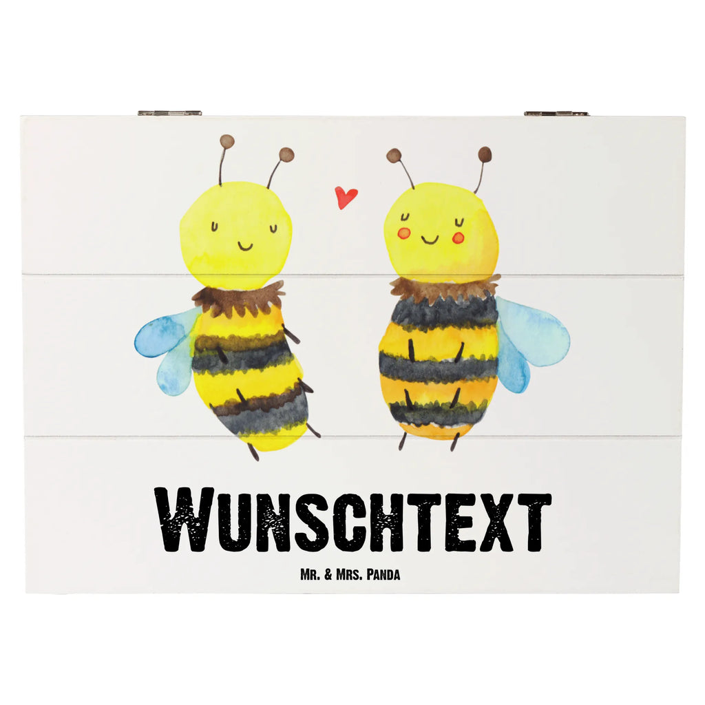 Personalised wooden chest bee In love Bee, wasp, bumblebee