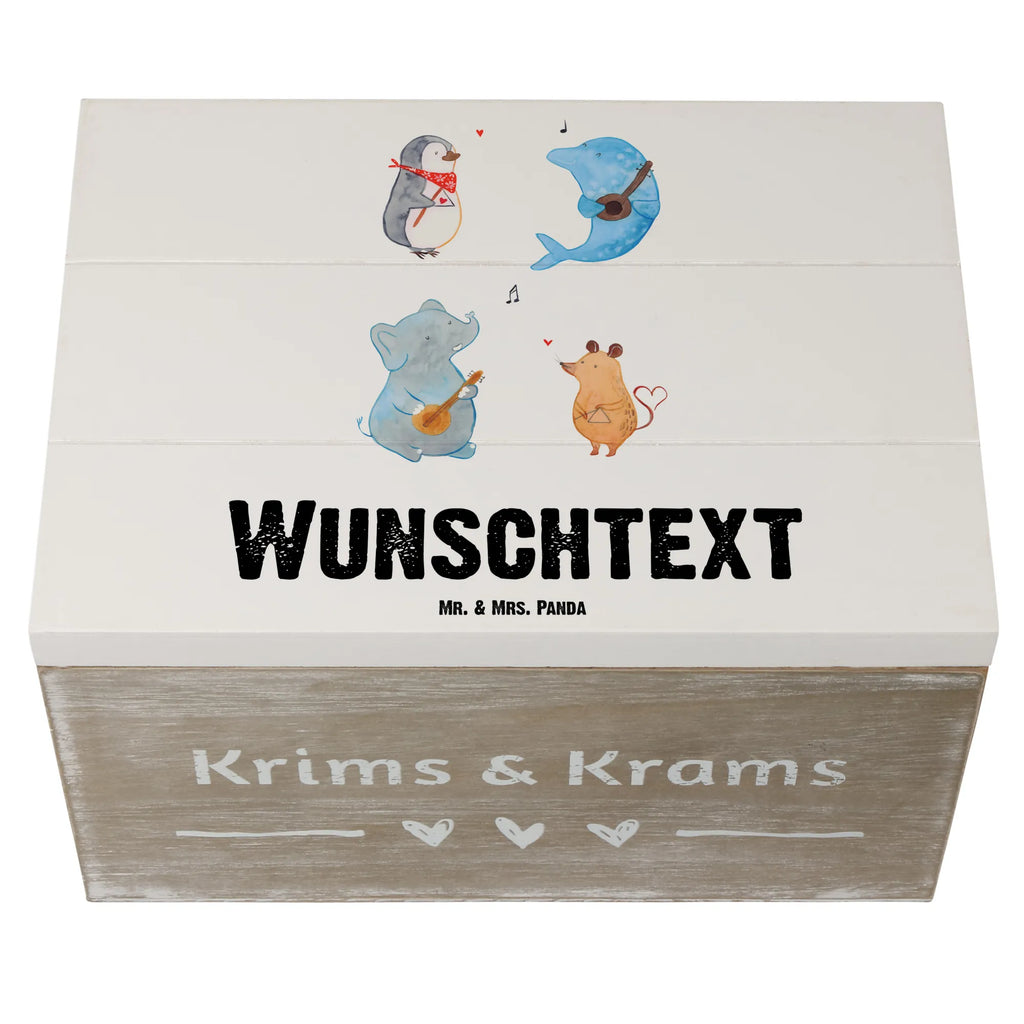 Personalisierte Holzkiste Big Band GEschenkdose Personalisiert, Dekokiste mit Namen, Kiste Personalisiert, mit Namen, Holzkiste Personalisiert, Aufbewahrungsbox mit Namen, Schatzkiste Personalisiert, Dekokiste Personalisiert, Truhe mit Namen, Geschenkbox Personalisiert, Schatulle mit Namen, Holzkiste mit Namen, Schatzkiste mit Namen, Kiste mit Namen, Truhe Personalisiert, Erinnerungsbox mit Namen, Erinnerungskiste Personalisiert, Erinnerungsbox Personalisiert, Aufbewahrungsbox Personalisiert, Schatulle Personalisiert, Lustige Sprüche, Tiere, Tiermotive, Gute Laune, Musikanten, Maus, Band, Gitarre, Triangel, Hund, Delfin, Elefant, Pinguin, Musik