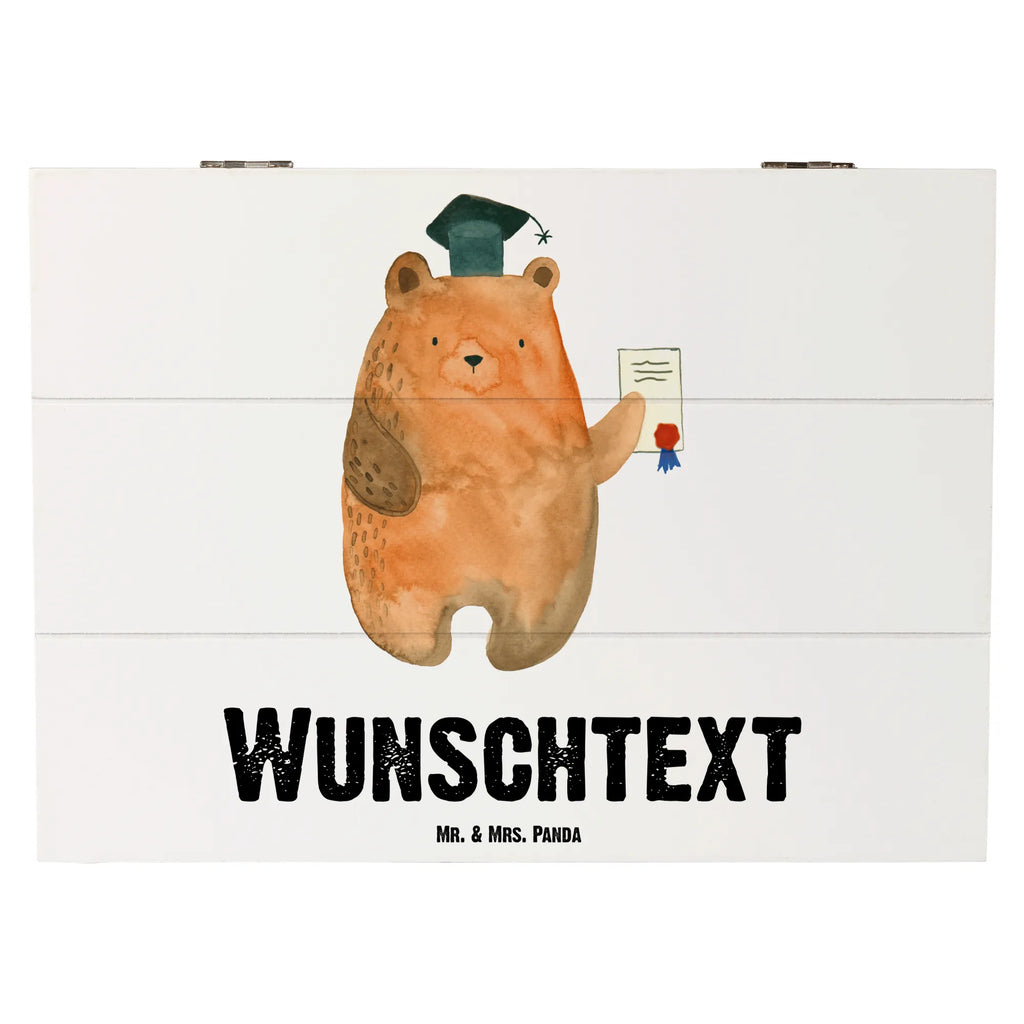 Personalizowane drewniane pudełko Niedźwiedź Egzamin Niedźwiedź, Miś, Pluszowy miś