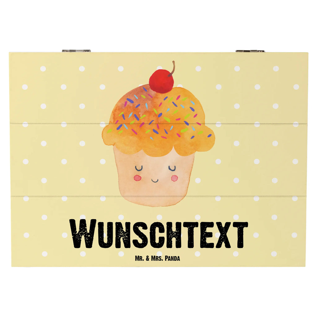 Personalizowane drewniane pudełko Babeczka Motywy zwierzęce, dobra energia, zabawne powiedzonka, zwierzęta