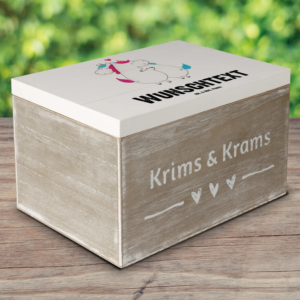 Personalizowane drewniane pudełko jednorożec Wiadomość Jednorożec, jednorożce, dekoracje jednorożca, jednorożec