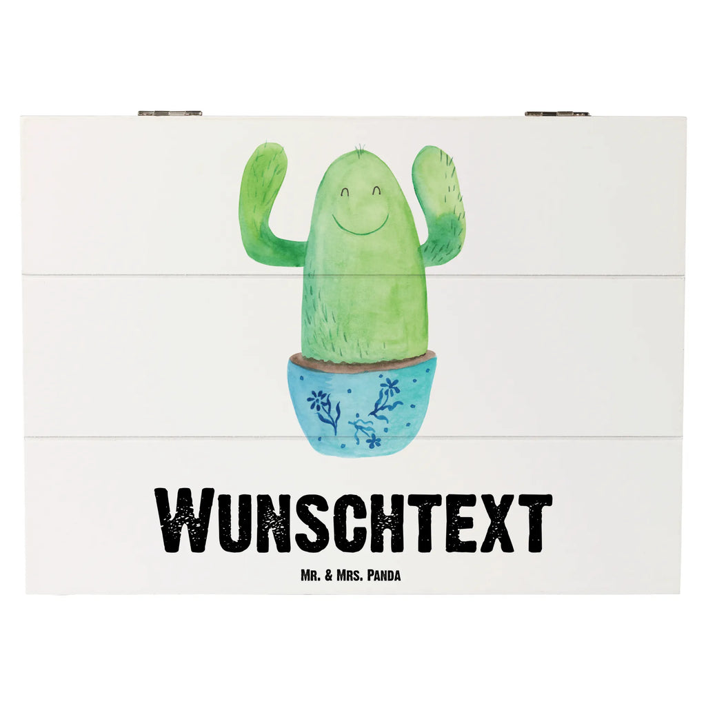 Personalizowane drewniane pudełko kaktus Szczęśliwy Kaktus, Kaktusy