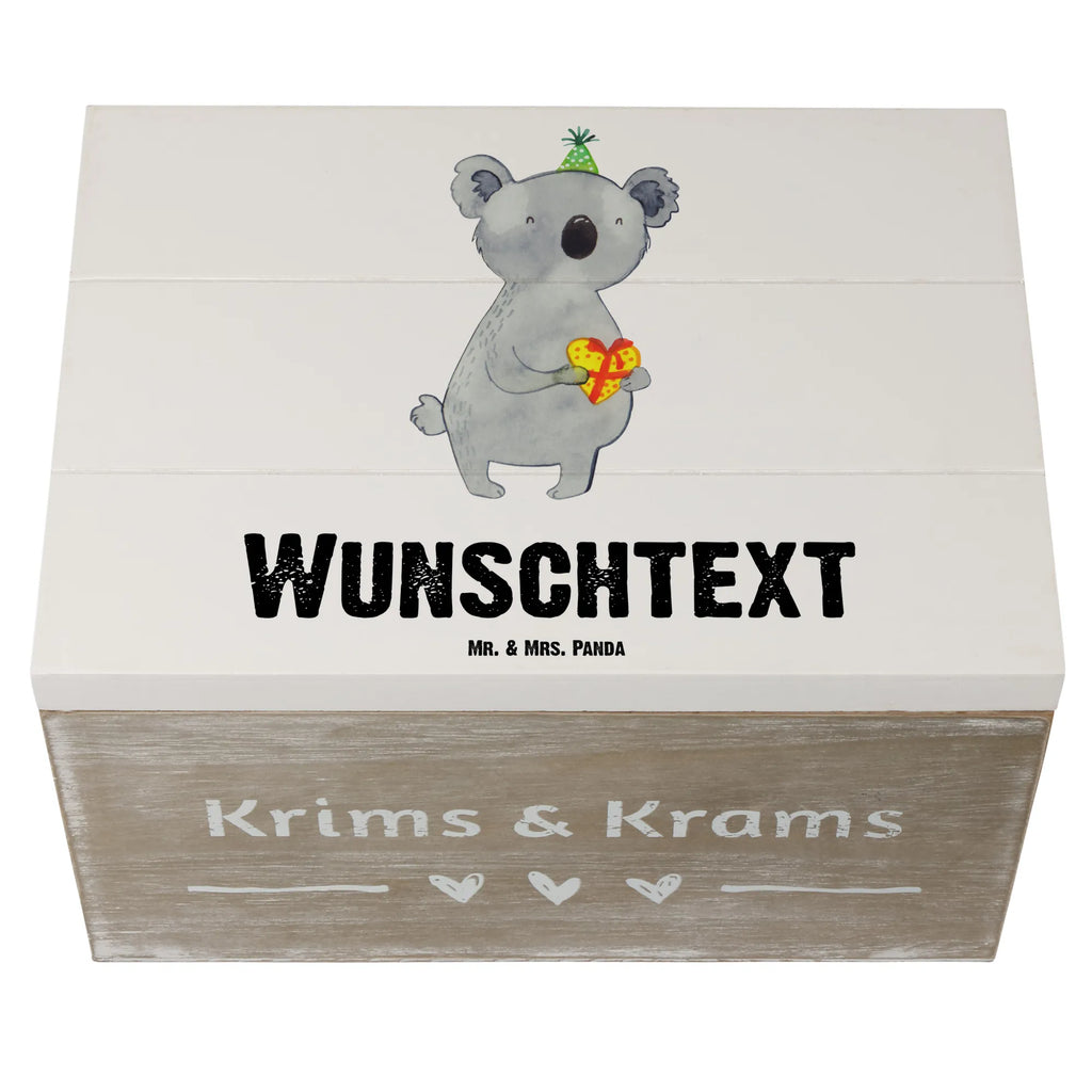 Personalised wooden chest Koala bear Gift Koala, Birthday, Present, Party