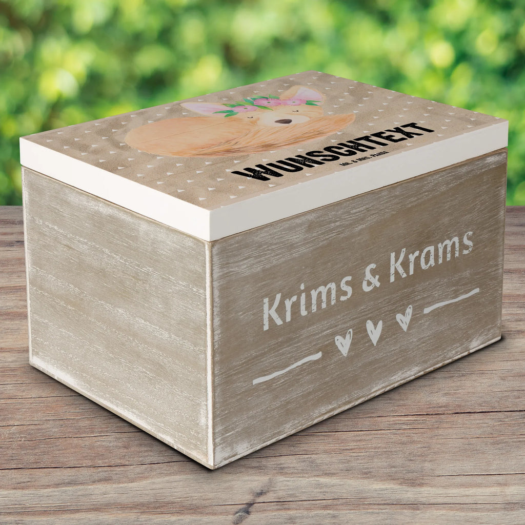 Personalizowane drewniane pudełko lis pustynny kwiaty mit Namen, Dekokiste Personalisiert, Truhe mit Namen, Holzkiste mit Namen, Aufbewahrungsbox mit Namen, Erinnerungsbox mit Namen, Schatzkiste Personalisiert, Erinnerungsbox Personalisiert, Kiste mit Namen, Kiste Personalisiert, Schatulle Personalisiert, Schatulle mit Namen, Schatzkiste mit Namen, Erinnerungskiste Personalisiert, GEschenkdose Personalisiert, Truhe Personalisiert, Aufbewahrungsbox Personalisiert, Holzkiste Personalisiert, Geschenkbox Personalisiert, Dekokiste mit Namen, Afrika, Wildtiere, Blumen, Wüstenfuchs, Glücklich, Wüste, Blumenkranz