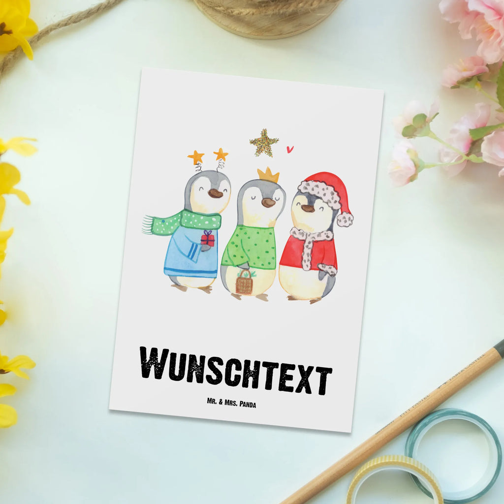 Personalised postcard wintertime Holy Three Kings Winter, Christmas, Christmas time, snow, Christmas days, Christmas present, Epiphany, Christmas Eve, Santa Claus
