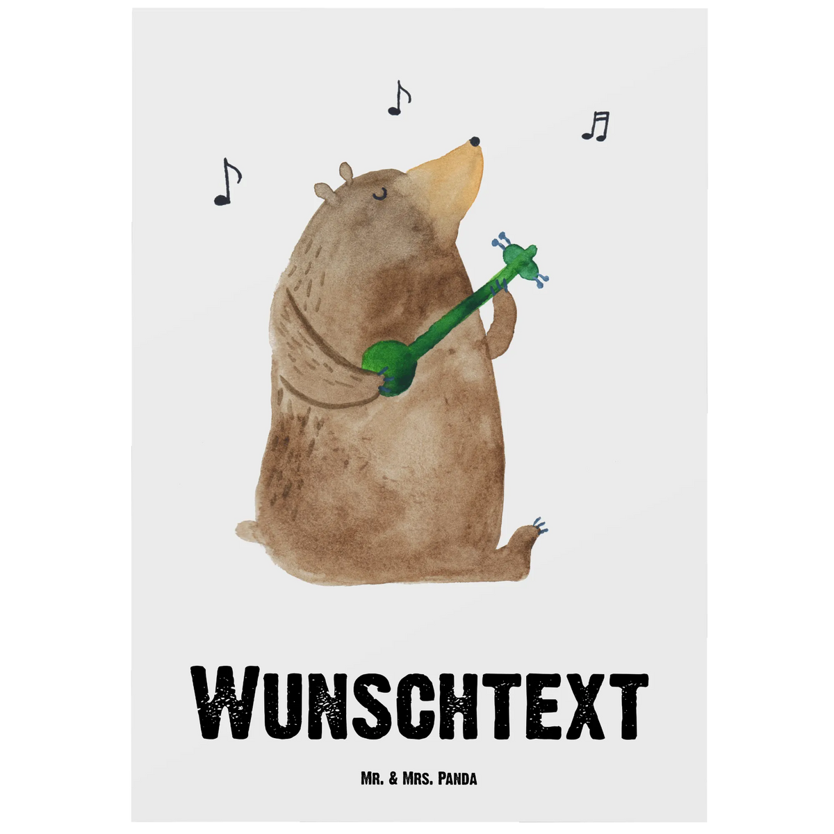 Personalised postcard bear song bear, teddy, teddy bear, cuddly toy, song, love, Bear, heart, partner, valentine, woman, gift, saying, girlfriend, love song