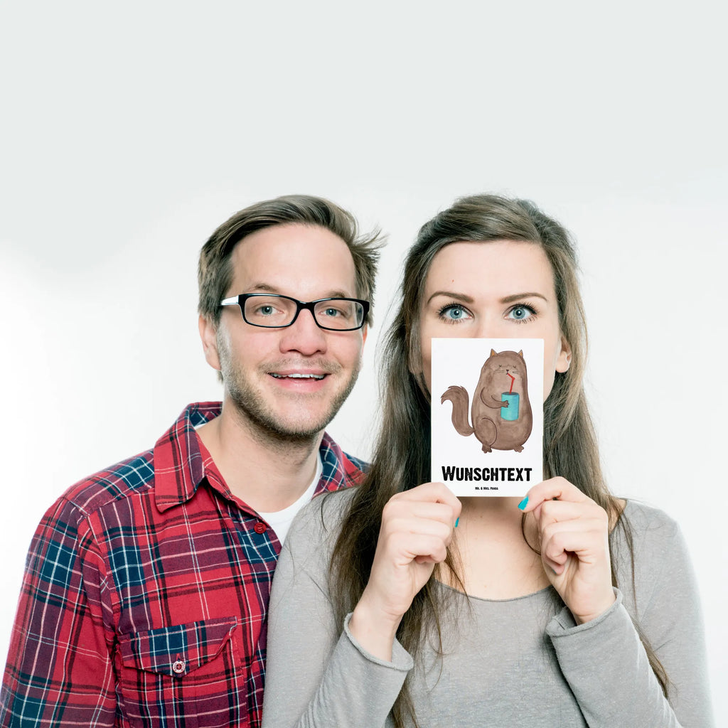 Personalised postcard Cat can cat, tomcat, kitty, meow, kitten, housecat, mama cat, love cats, cat image, cat fan, cat lover, cat fancier, cat decoration, gift for cat lover, cat owner, funny cats, cat sayings, cat motto, funny cat gifts, fan merchandise, cat stuff, animal lover, pet, food, Cats, pussy, cats, cat food