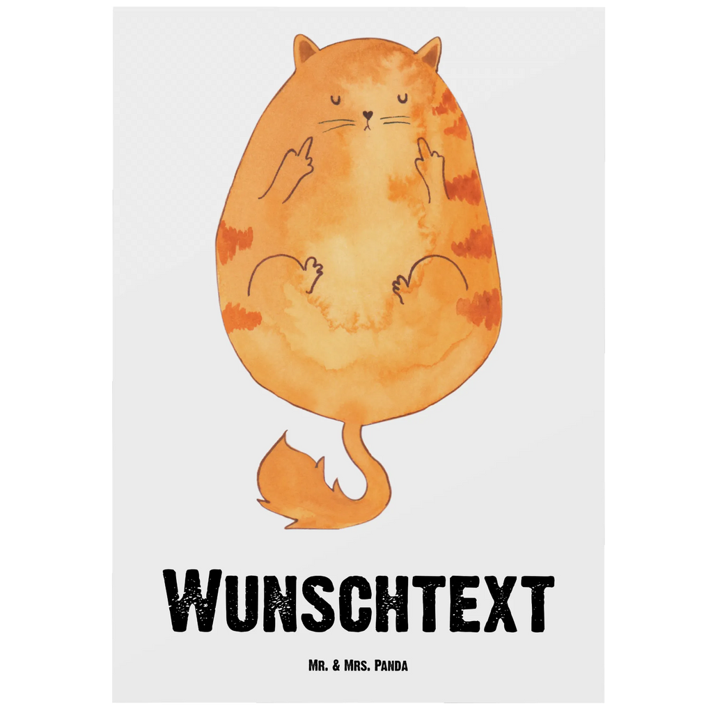 Personalised postcard Cat middle finger cat, tomcat, kitty, meow, kitten, housecat, mama cat, love cats, cat image, cat fan, cat lover, cat fancier, cat decoration, gift for cat lover, cat owner, funny cats, cat sayings, cat motto, funny cat gifts, fan merchandise, cat stuff, animal lover, Cat, Kitty, Fuck off, Middle finger, Puss, Smelly finger, Cats