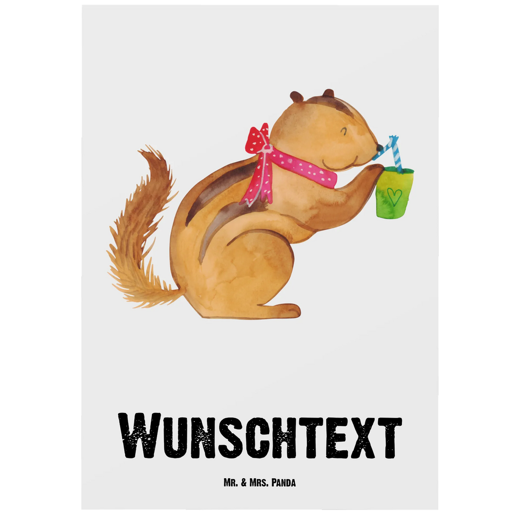 Personalised postcard Squirrel smoothies small animals, cute, funny, cute animal motives, hand drawn, small world, funny sayings, good mood, happy, gifts, gift ideas, special gifts, animal lover, card, Green smoothies, weight loss, chipmunks, diet, squirrels
