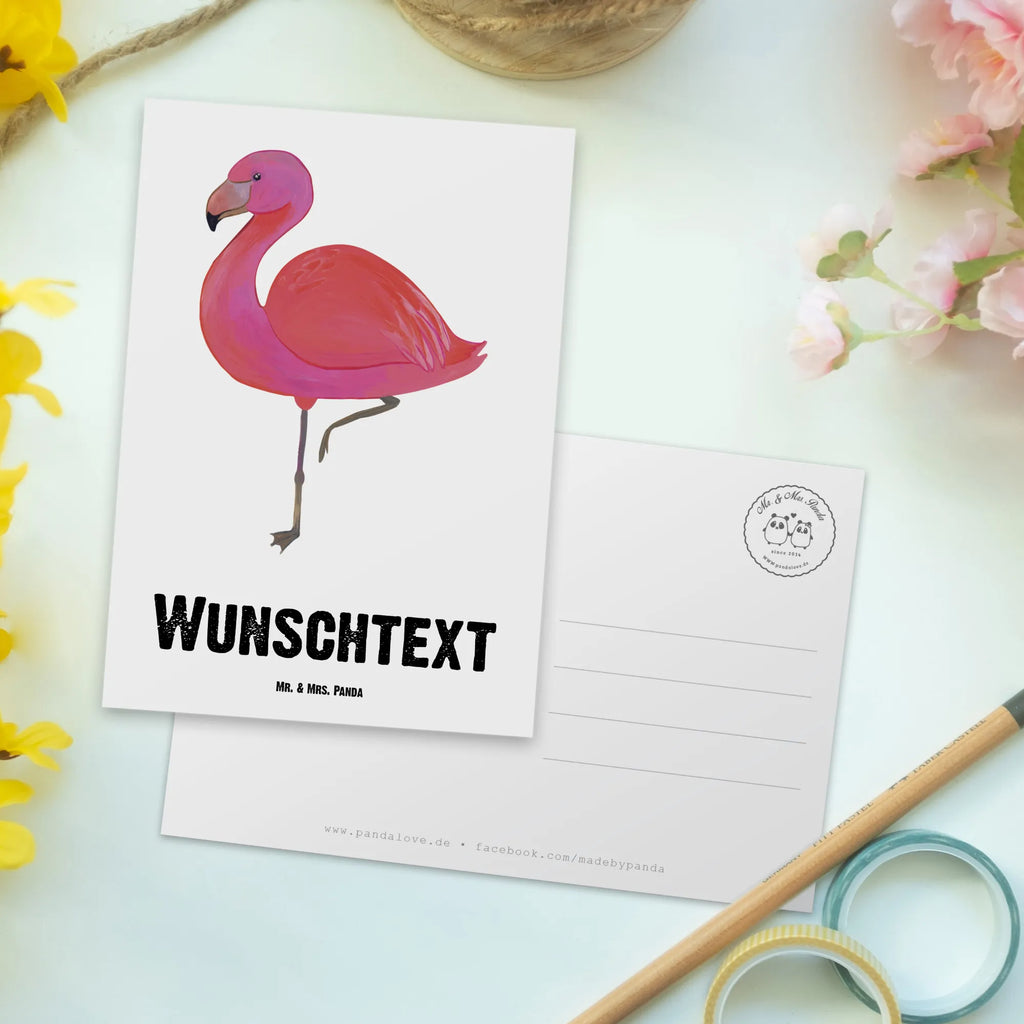 Personalisierte Postkarte Flamingo classic Karte mit Namen, Postkarte personalisierbar, Geschenkkarte mit Wunschtext, Ansichtskarte mit Wunschtext, Postkarte mit Wunschtext, Postkarte bedrucken, Grußkarte mit Wunschtext, Einladung mit Wunschtext, Geschenkkarte mit Namen, Postkarte mit Namen, Ansichtskarte mit Namen, Karte mit Wunschtext, Einladung mit Namen, Grußkarte mit Namen, Flamingo, Einzigartig, Stolz, für mich, Selbstliebe, Außenseiter, Freundin, Tochter, Geschwister, Freundinnen, Sohn, Spruch, ich