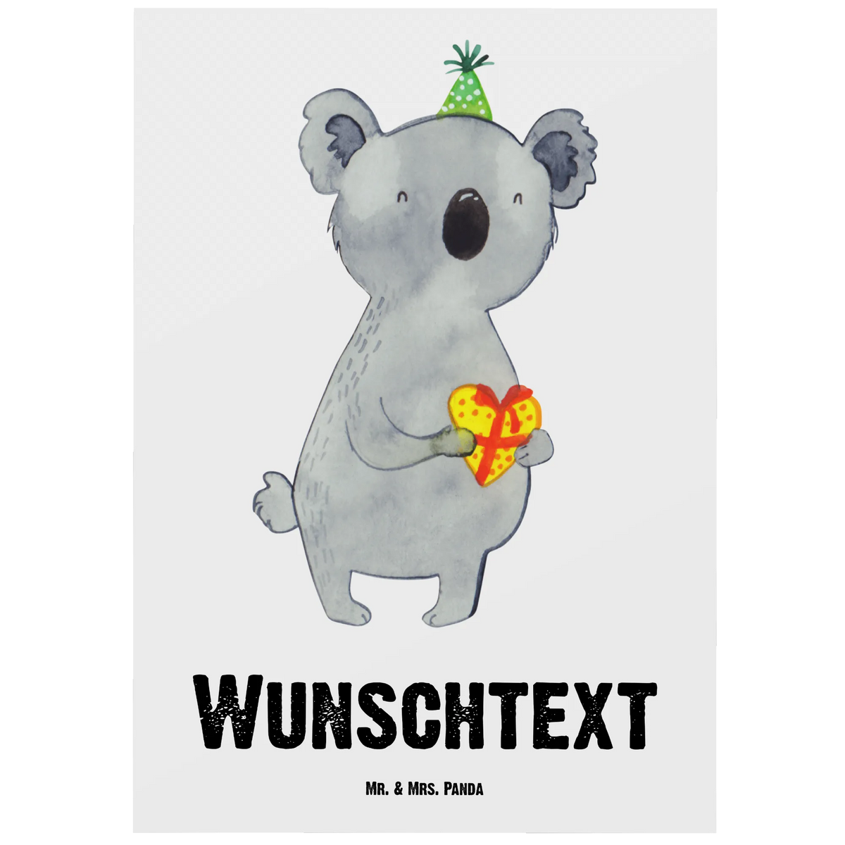 Personalised postcard Koala bear Gift Koala, Present, Party, Birthday
