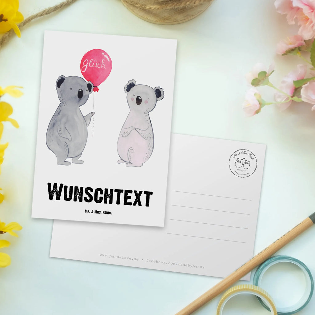 Personalisierte Postkarte Koala Luftballon Postkarte mit Namen, Geschenkkarte mit Namen, Ansichtskarte mit Wunschtext, Grußkarte mit Namen, Einladung mit Namen, Karte mit Namen, Postkarte bedrucken, Karte mit Wunschtext, Einladung mit Wunschtext, Ansichtskarte mit Namen, Grußkarte mit Wunschtext, Geschenkkarte mit Wunschtext, Postkarte personalisierbar, Postkarte mit Wunschtext, Koala, Koalabär, Geschenk, Geburtstag, Party, Luftballon