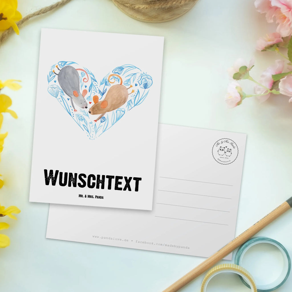 Personalisierte Postkarte Mäuse Herz Einladung mit Wunschtext, Postkarte mit Namen, Grußkarte mit Namen, Postkarte personalisierbar, Ansichtskarte mit Wunschtext, Einladung mit Namen, Ansichtskarte mit Namen, Grußkarte mit Wunschtext, Postkarte mit Wunschtext, Karte mit Wunschtext, Postkarte bedrucken, Karte mit Namen, Geschenkkarte mit Namen, Geschenkkarte mit Wunschtext, Liebe, Partner, Freund, Freundin, Ehemann, Ehefrau, Heiraten, Verlobung, Heiratsantrag, Liebesgeschenk, Jahrestag, Hocheitstag, Geschenk für zwei, Hochzeit, Liebesbeweis, Lieblingsmensch, Love, Maus, Mäuse, Liebesbotschaft, Gemeinsamkeit