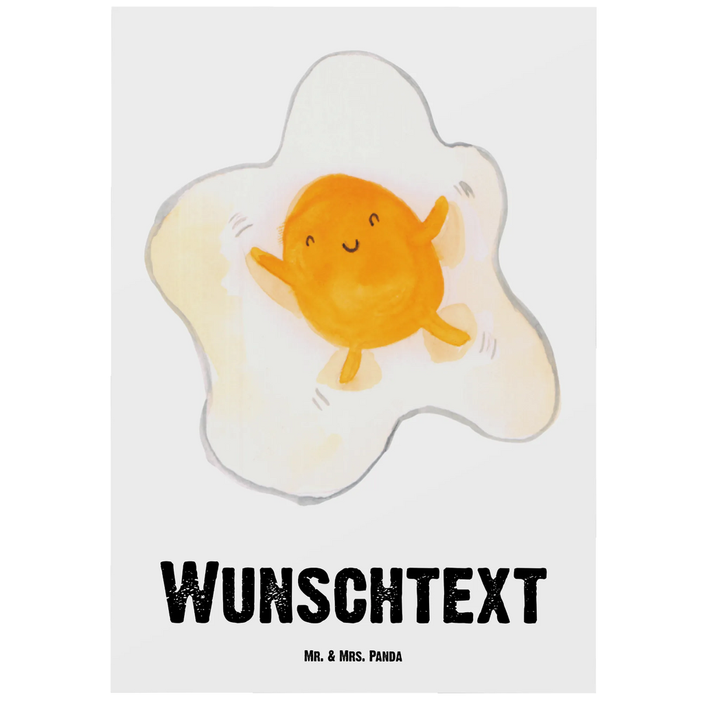 Personalised postcard Fried egg egg small animals, cute, funny, cute animal motives, hand drawn, small world, funny sayings, good mood, happy, gifts, gift ideas, special gifts, animal lover, card, day, nice, fried egg, Egg, love