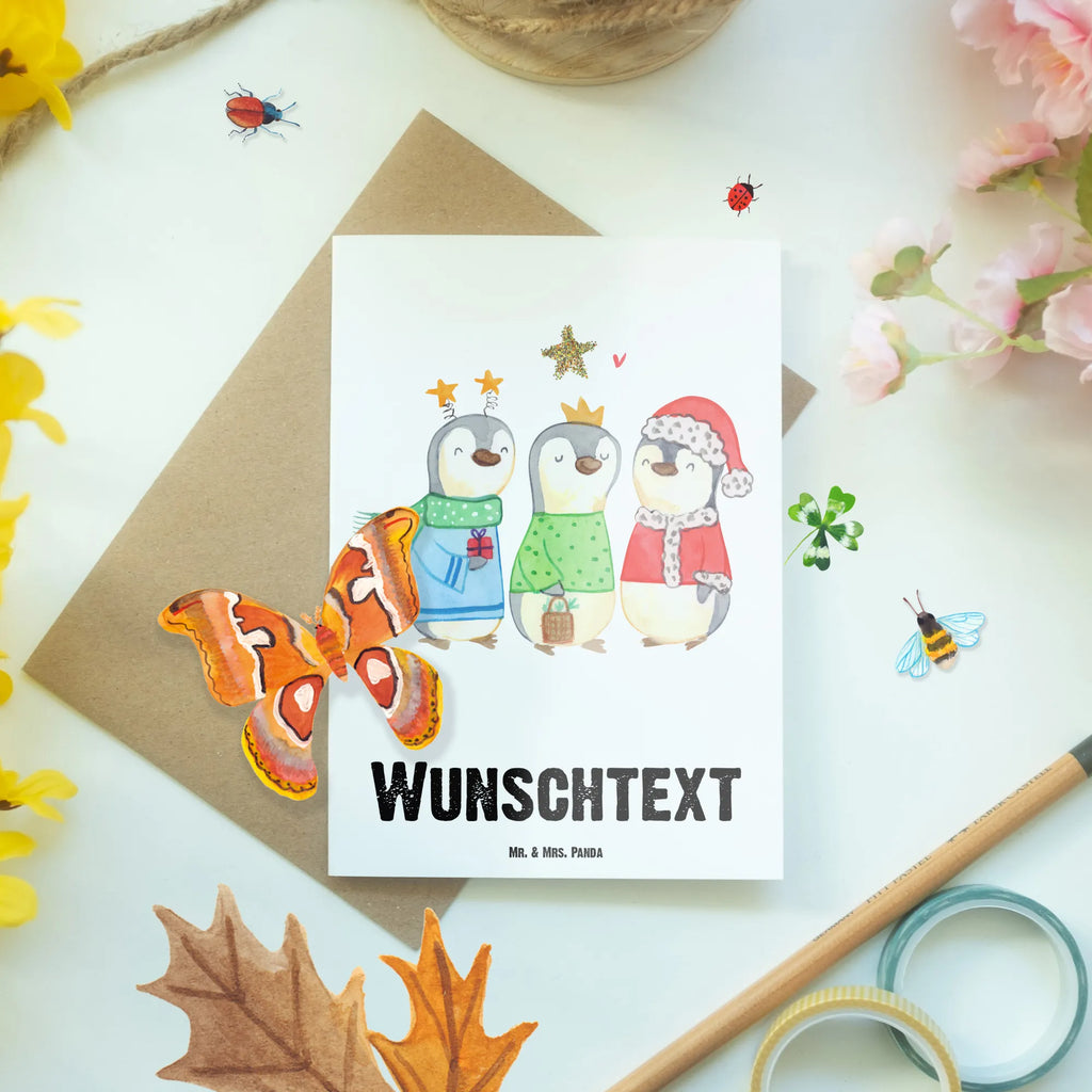 Spersonalizowana kartka z życzeniami zimowy czas Święci Trzej Królowie Zima, Boże Narodzenie, dekoracje świąteczne, Mikołaj, Adwent, Wigilia, zimowy motyw