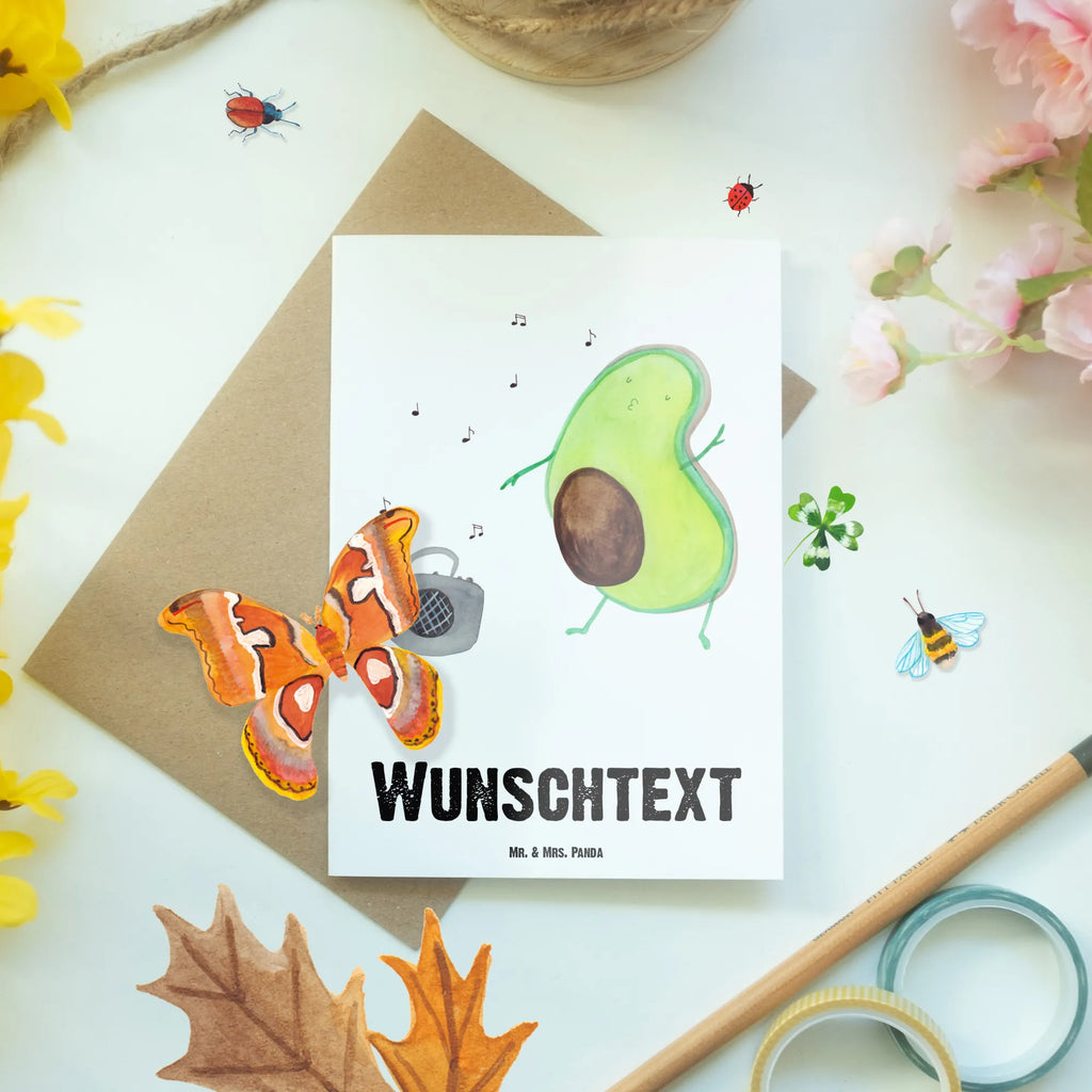Personalisierte Grußkarte Avocado tanzt Grußkarte mit persönlichen Nachrichten, Grußkarte selber drucken, Grußkarten personalisiert, Grußkarte als Geldgeschenk, Personalisierte Hochzeitskarte, Personalisierte Grußkarte, Grußkarte selbst gestalten, Personalisierte Einladungskarte, Personalisiertere Klappkarte, Grußkarte mit Namen, Personalisierte Karte, Personalisierte Glückwunschkarte, Personalisierte Geburtstagskarte, Avocado, Veggie, Vegan, Gesund