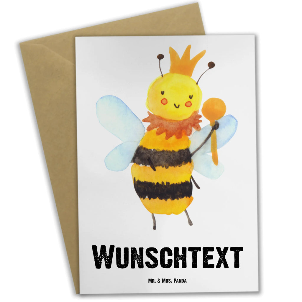 Personalised greetings card bee king Bee, wasp, bumblebee
