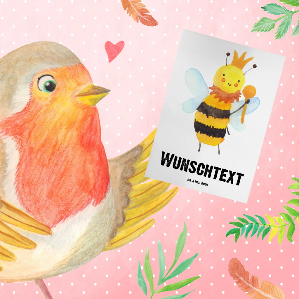 Personalised greetings card bee king Bee, wasp, bumblebee