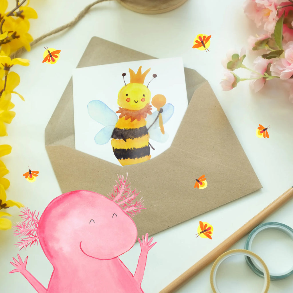 Personalised greetings card bee king Bee, wasp, bumblebee