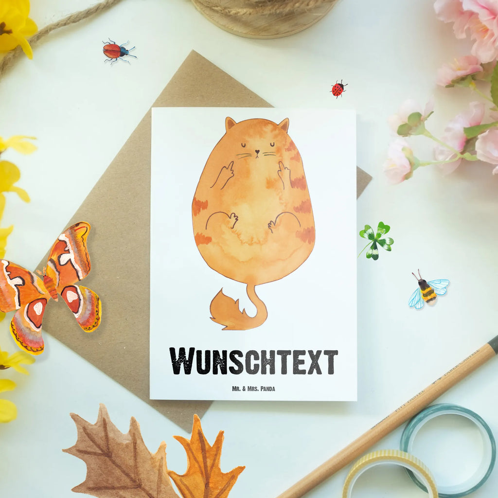 Personalised greetings card Cat Early riser cat, tomcat, kitty, meow, kitten, housecat, mama cat, love cats, cat image, cat fan, cat lover, cat fancier, cat decoration, gift for cat lover, cat owner, funny cats, cat sayings, cat motto, funny cat gifts, fan merchandise, cat stuff, animal lover, coffee, The early bird can kiss my ass, pussy, early riser, morning grumbler, cats