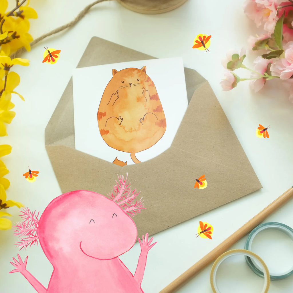 Personalised greetings card Cat Early riser cat, tomcat, kitty, meow, kitten, housecat, mama cat, love cats, cat image, cat fan, cat lover, cat fancier, cat decoration, gift for cat lover, cat owner, funny cats, cat sayings, cat motto, funny cat gifts, fan merchandise, cat stuff, animal lover, coffee, The early bird can kiss my ass, pussy, early riser, morning grumbler, cats