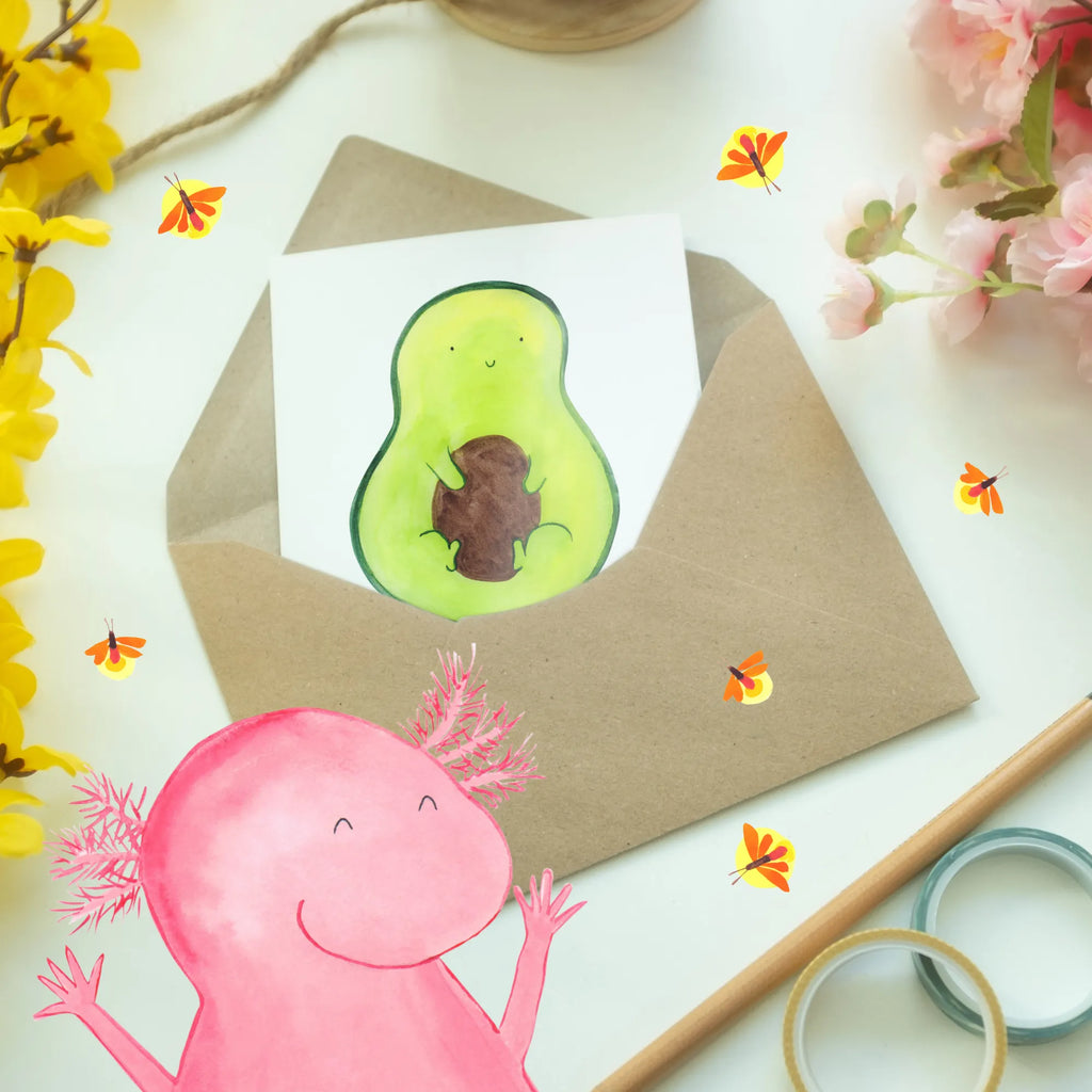 Personalisierte Grußkarte Avocado mit Kern Personalisierte Karte, Personalisierte Einladungskarte, Personalisierte Geburtstagskarte, Grußkarte Selbst Gestalten, Grußkarte Selber Drucken, Personalisiertere Klappkarte, Grußkarten Personalisiert, Grußkarte mit Namen, Personalisierte Postkarte, Grußkarte mit Persönlichen Nachrichten, Personalisierte Hochzeitskarte, Personalisierte Glückwunschkarte, Personalisierte Grußkarte, Grußkarte als Geldgeschenk, Avocado, Veggie, Vegan, Gesund, Pflanze, Avokado, Spruch Leben, Kern, Avocadokern