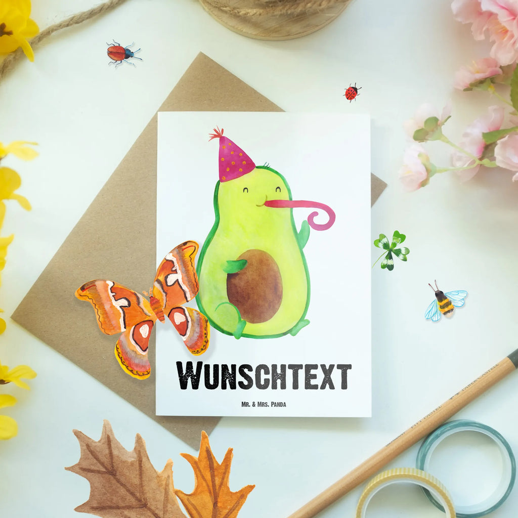 Spersonalizowana kartka z życzeniami Awokado impreza Awokado, Warzywa, Wegan, Zdrowy