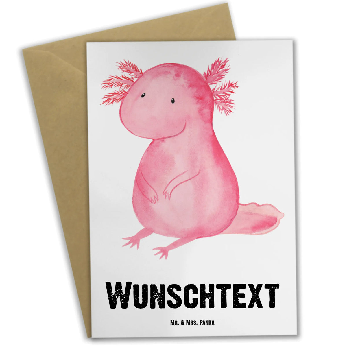 Personalisierte Grußkarte Axolotl Niedlich Grußkarte personalisierbar, Personalisierte Karte, Personalisierte Grußkarte, Personalisierte Klappkarte, individuelle grußkarte, grußkarte personalisiert, Grußkarten Personalisiert, Axolotl, Molch, Liebe, Vergnügt, Zufrieden, Weisheit, Freundin, Axolot, Lebensweisheit, Fröhlich, Lebensstil
